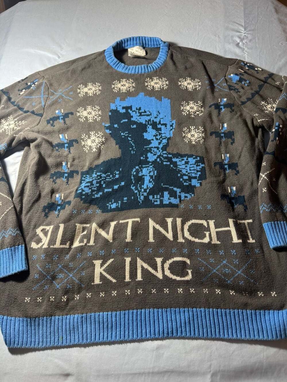 Game Of Thrones Silent Night King Christmas Sweater XXL